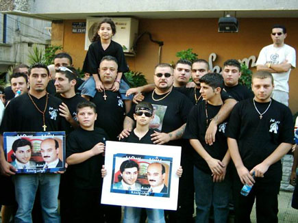 Demonstration after Bachir Gemayel Memorial